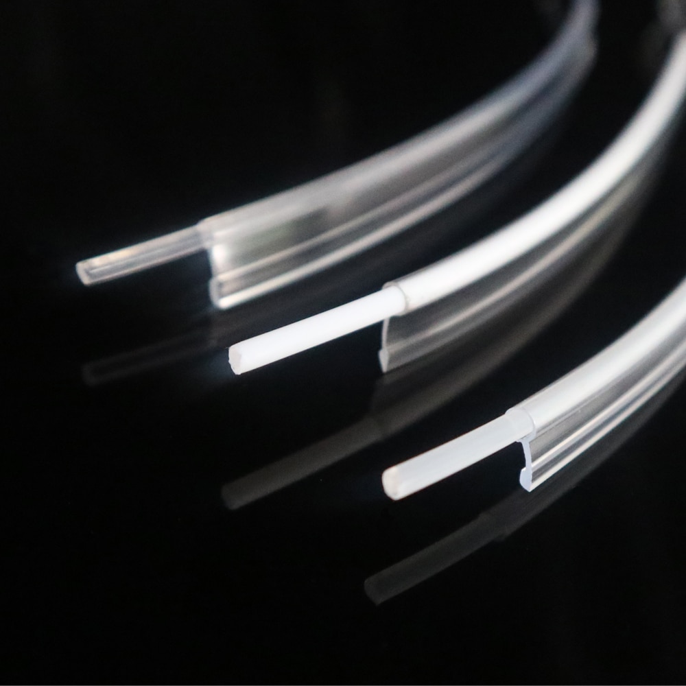 2.5mm/3mm/3.5 mm 4mm/5mm/6mm/7mm fiberoptisk rør med skjørt og fiberoptisk kabel til romtrinn bilinnredning