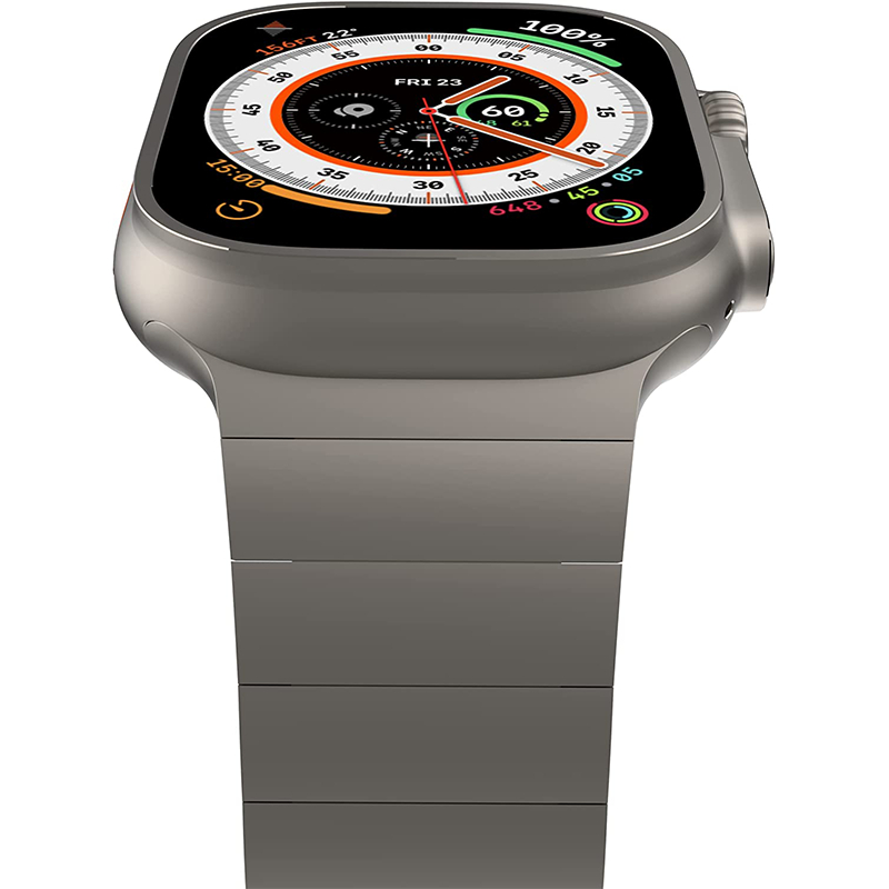 Rem i rustfritt stål til apple watch ultra band 49mm 45mm 41mm 44mm 40mm, magnetisk spenne til iwatch series 8 7 6 se 5