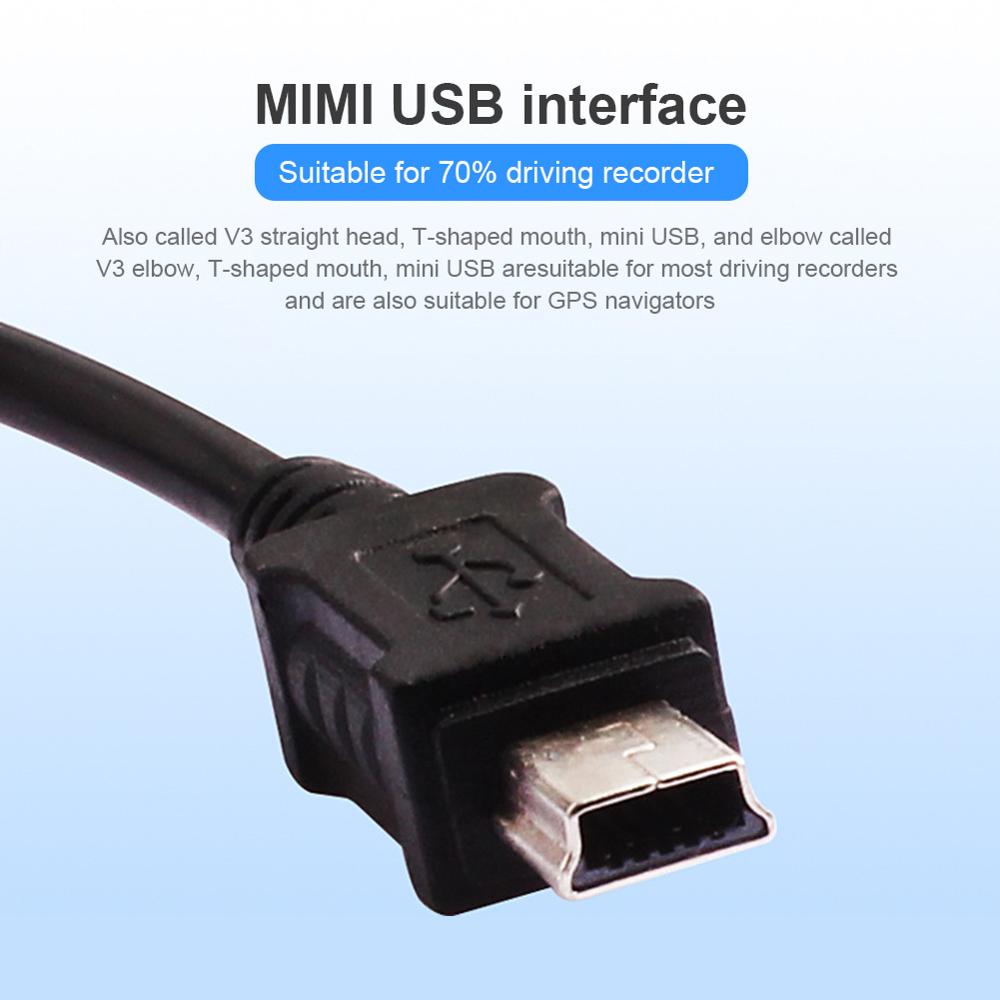 2.1A Mini / Micro USB Port Wire Cable Car Charger Kit For Camera Recorder DVR Exclusive Power Supply Box