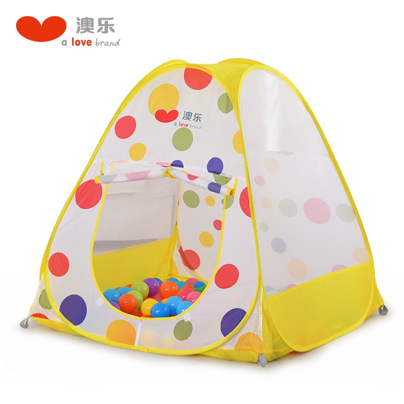 Children small tent toy house indoor princess girl boy baby toy baby home playground: yellow