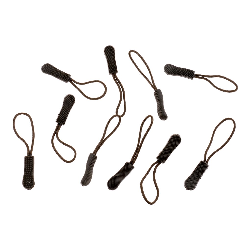 10 kpl kestävä vetoketju vetää vetoketjuista vetoketjutunnisteet johto vetää vetoketjun jatkoa vetoketjun kiinnitin takin reppuun: Armeijan vihreä