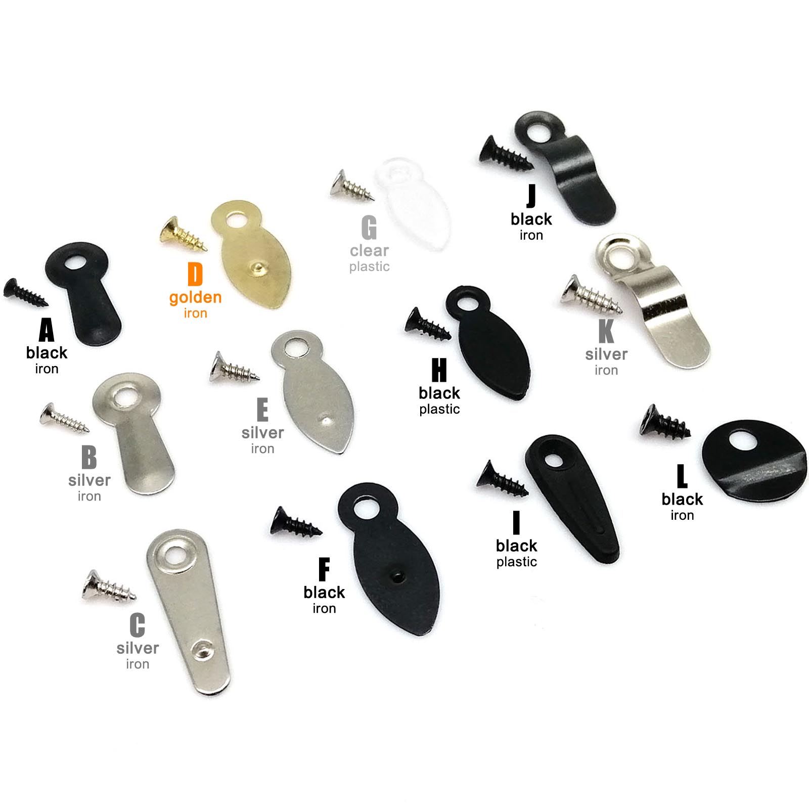 100X Metalen Ijzer Plastic Foto Foto Spiegel Frame Back Bord Turnbutton Turn Knop Draaien Lock Fixing Clip Snap Lock