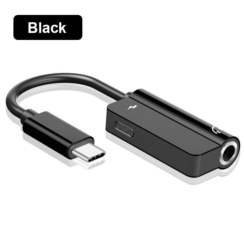 2 in 1Typ C 3,5mm Aux Adapter Usb C Zu 3,5 MM Kopfhörer Jack Adapter Audio- Kabel Für samsung Hinweis 20 Ultra S20 Plus Google Pixel: 01