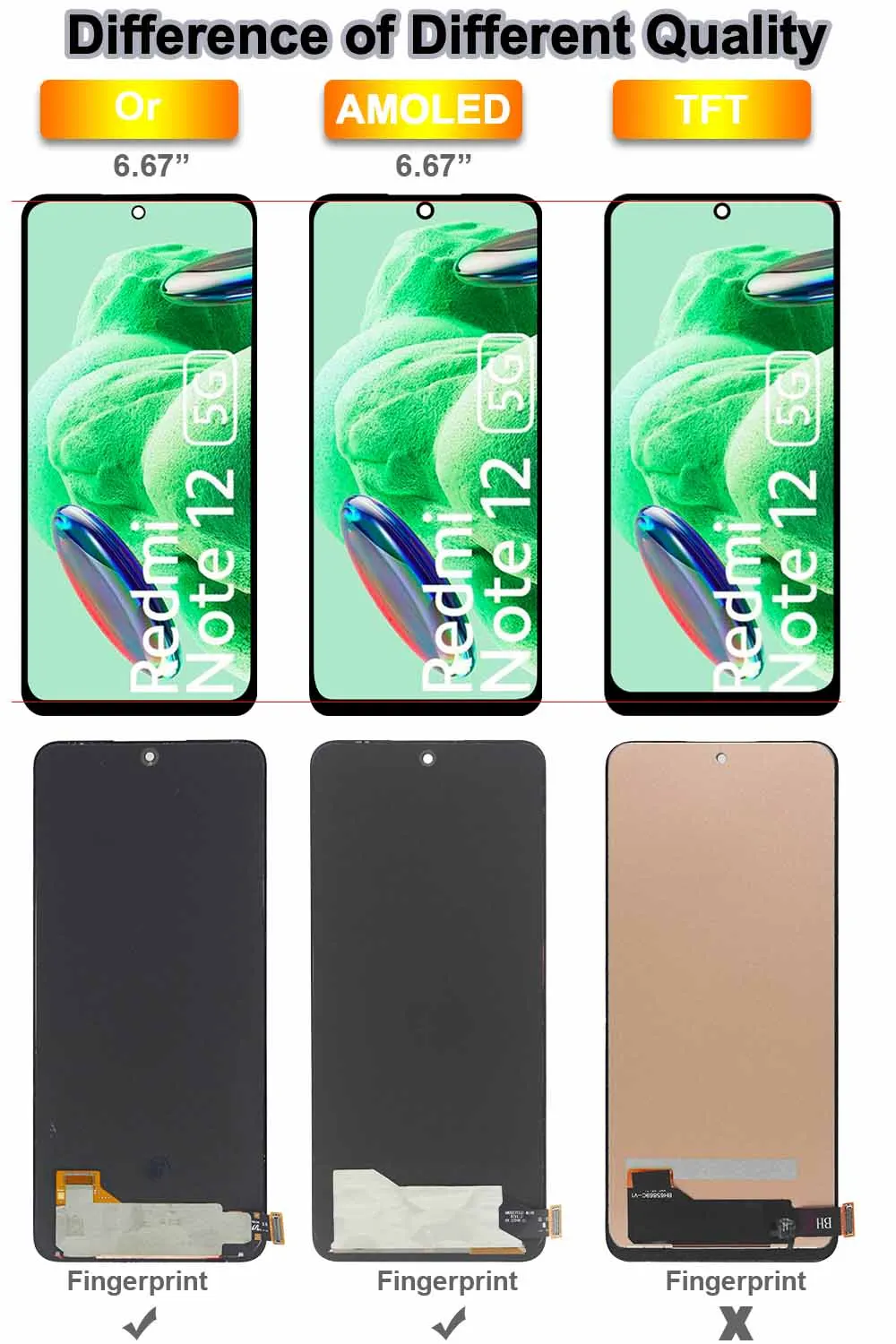 Pantalla LCD AMOLED de 6,67 pulgadas para Xiaomi Redmi Note 12 5G 22111317G pantalla táctil LCD para Redmi Note 12 5G 22111317I LCD con marco