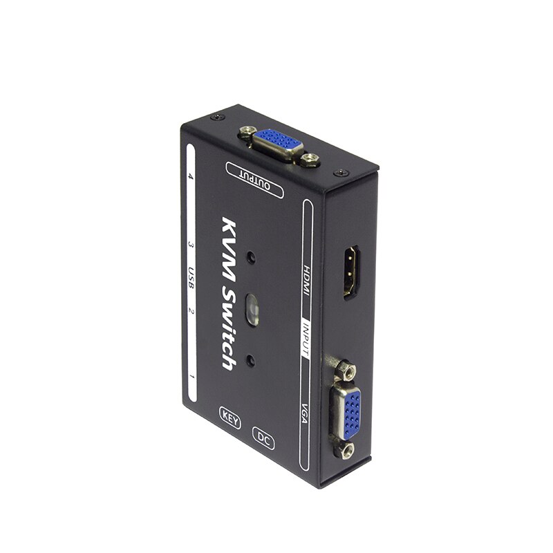 KVM Switch 2 in 1 out hybrid hdmi vga combination sharer Laptop video recorder share a set of keyboard mouse monitor printer