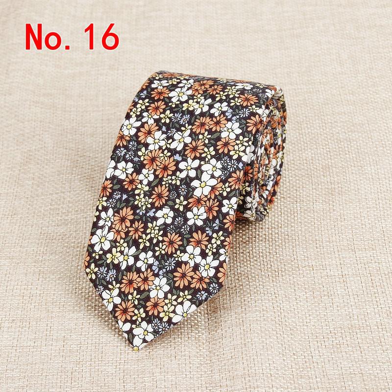 Corbatas clásicas de flores para hombre, Corbata de algodón hecha a mano para hombre, Corbatas florales estrechas de 6CM, , de boda, Corbata informal de Cachemira: Beige
