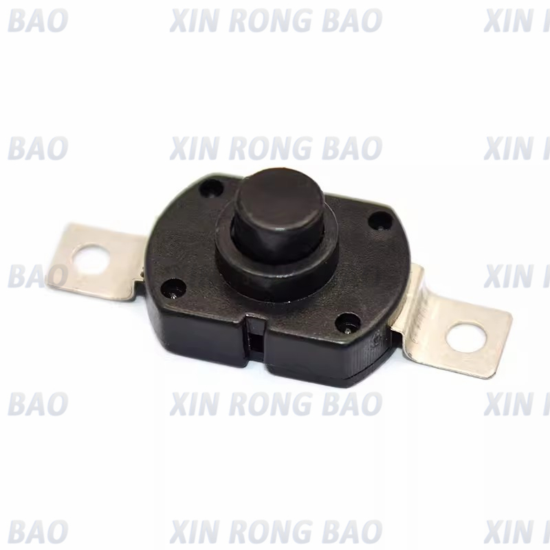 10 TEILE/LOS 18*12MM Taschenlampe Schalter 1,5 A 250VAC Selbst Locking Patch Typ Push Button Schalter 2P-ON-OFF Kleine Schalter KAN-28