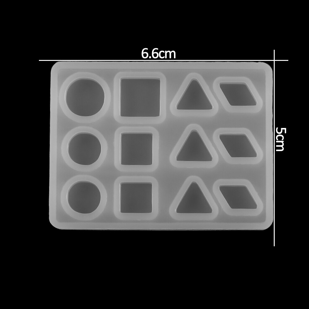 Moldes de resina con forma de corazón y estrellas de 1 Uds., moldes de fundición de silicona de estilo mezclado epoxi para DIY, accesorios y accesorios para joyería: 10