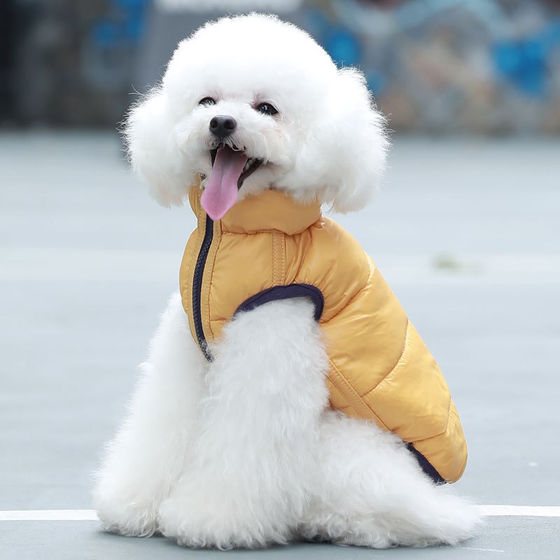 Puppy Hond Vest Dubbelzijdig Dragen Kleding Teddy Warme Katoenen Jas Huisdier Kleding Herfst Winter Leisure Vier-Legged Kleding
