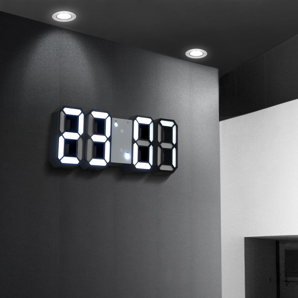 8 formede usb digitale bordure vægur førte tid display ure 24 & 12- timers display alarm udsætter boligindretning