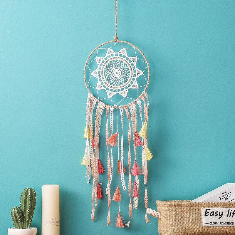 Dream Catcher Farbe Decor Neugeborenen Baby Zimmer Dekoration Wand Hängen Bettwäsche Stoßstangen Kinder Party Kinder Mädchen Zimmer Dekor Mit Licht