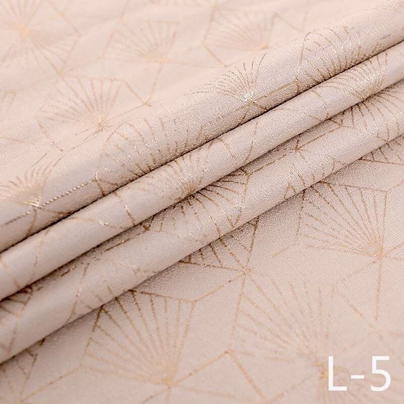 Jacquard Satin Fabric Gold Thread Sewing Material High-end Ladies Dress/Suit Fabric100*150cm: L-5