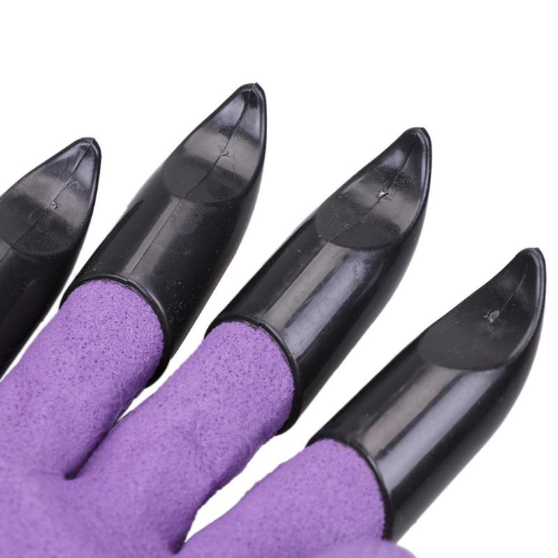 Garden Gloves with Claws for Dig Plant Genie Rubber Gloves Rose Planting Pruning Hand Claw for Digging Gardening Tool