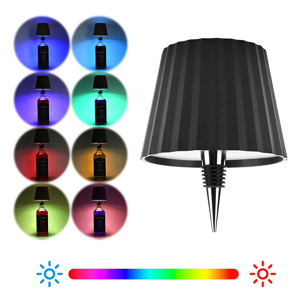 Draadloze tafellamp voor wijnflessen LED-flessenlicht voor gebruik buitenshuis Touch Control Ideaal voor restaurants Bars Festivalfeest