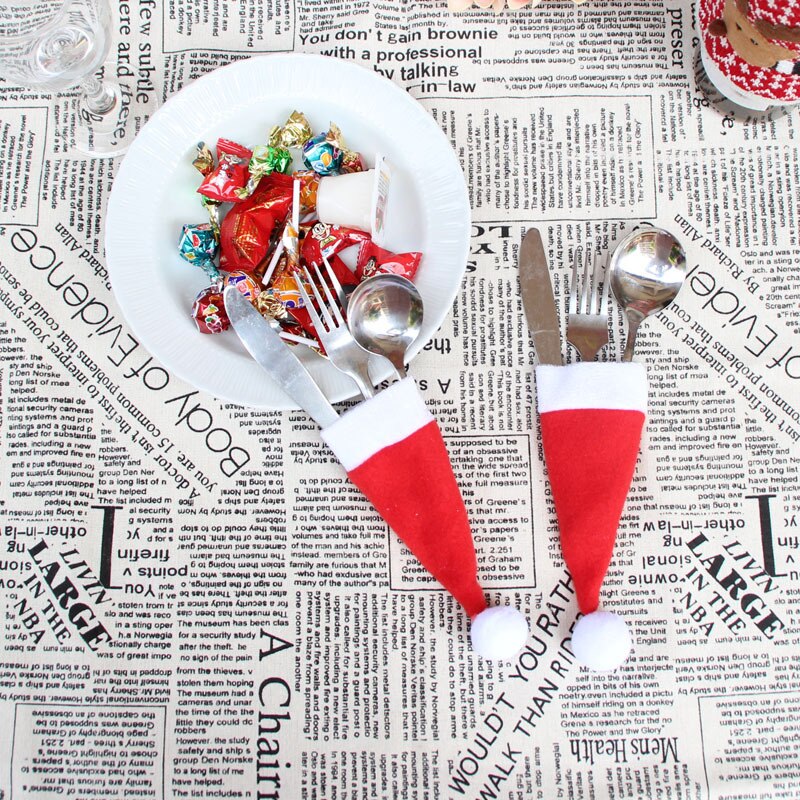Lutscher Hütte einzelne Lutscher Hütte Weihnachten dekorationen Mini-Santa Hütte Weihnachten Lutscher Hütte Weihnachten vlies tuch