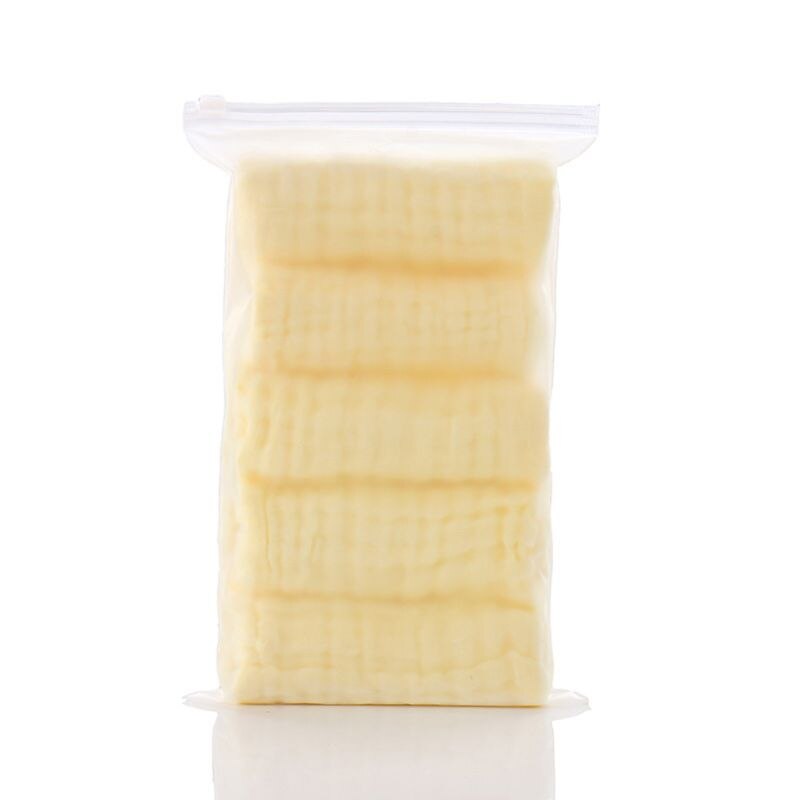 5 unids/lote de pañuelo para bebé, toalla cuadrada para la cara, muselina, toalla para cara infantil, paño de limpieza 24BE