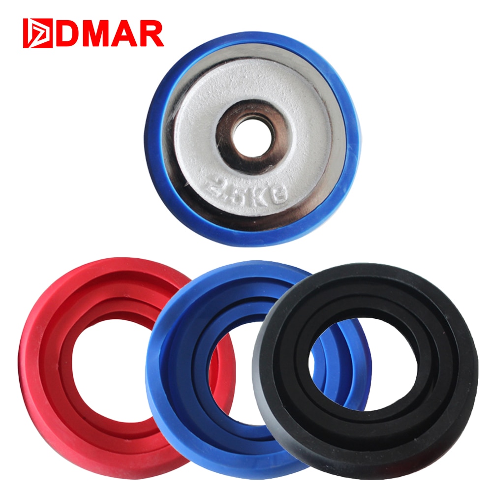 DMAR-ensembles de couvercles en caoutchouc pour haltères, couvercle de protection pour tranches d'haltère, silencieux et antidérapant, équipement d'entraînement physique, accessoires