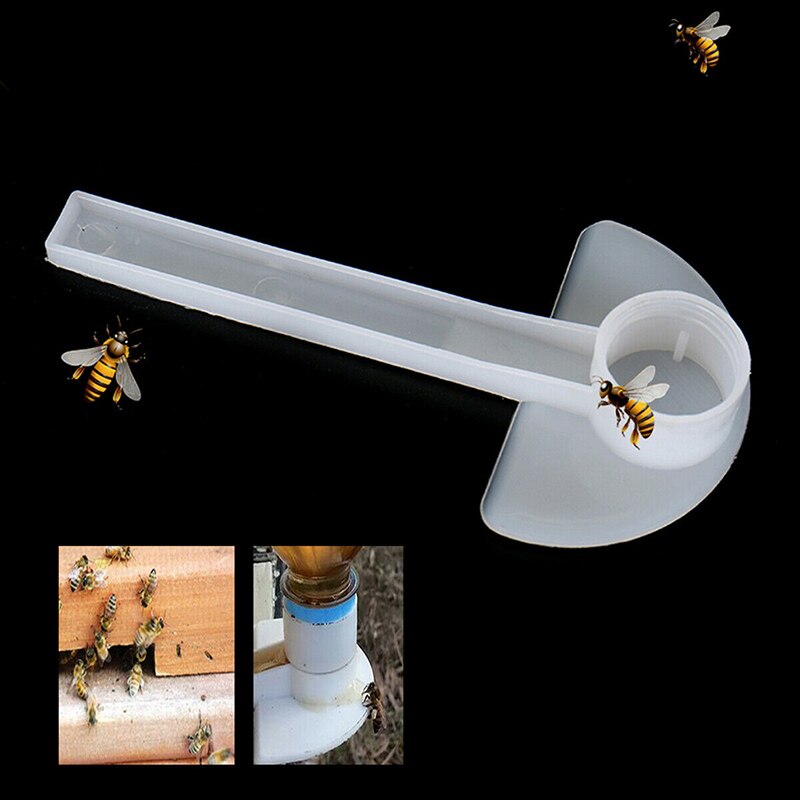 12PCS Beekeeping Bees Plastic Feeder Watering Honey Feeders Garden Bee Drink