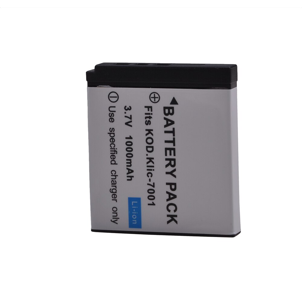 Batterie 1000mAh, Klic-7001 klc 7001 Klic7001, pour Kodak M1063 M341 M340 M320 M1073 V550 V570 V610 V705 M753 M763 M853 M863