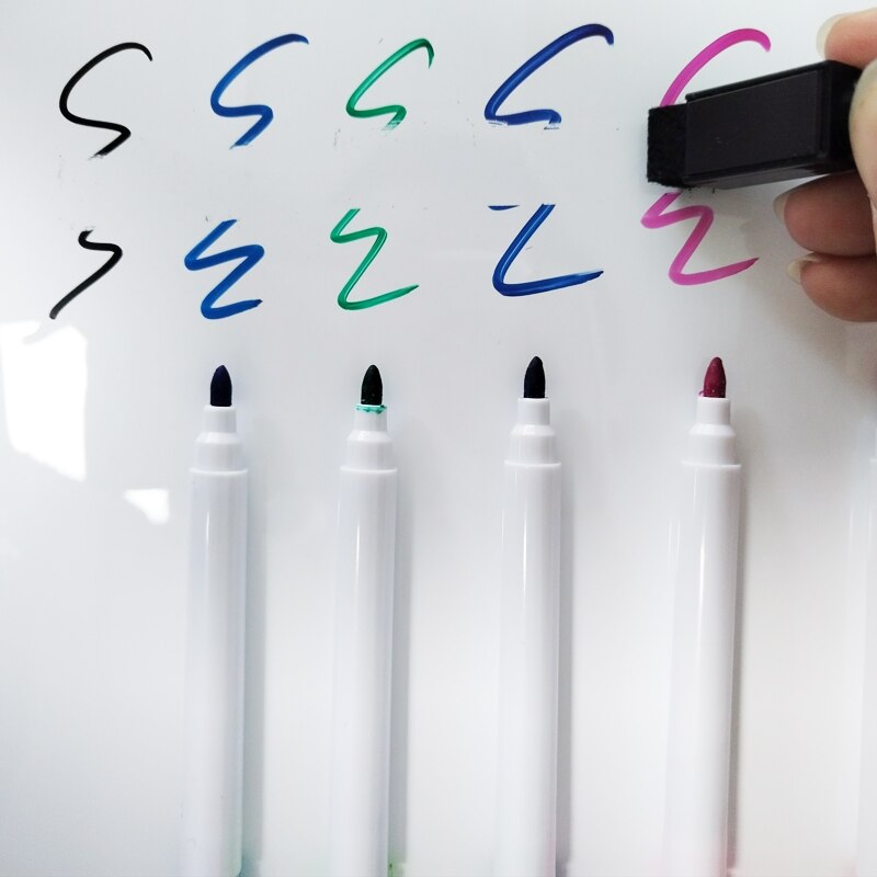 8 Kleuren Stuks Set Kleurrijke Magnetische Droge Wissen Whiteboard Marker Pen Voor Koelkast, home Kitchen Office School Classroom Kids Levert