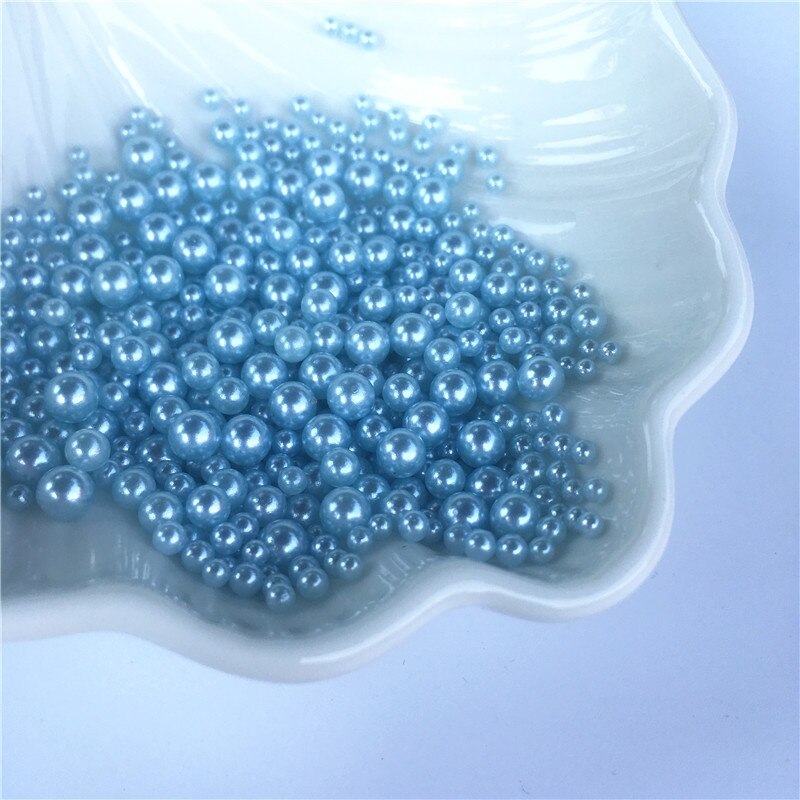 2.5-5mm blandade pärlor självhäftande kristalllim uv-harts lim simulering pärl tätningsfyllmedel 500 st: 14