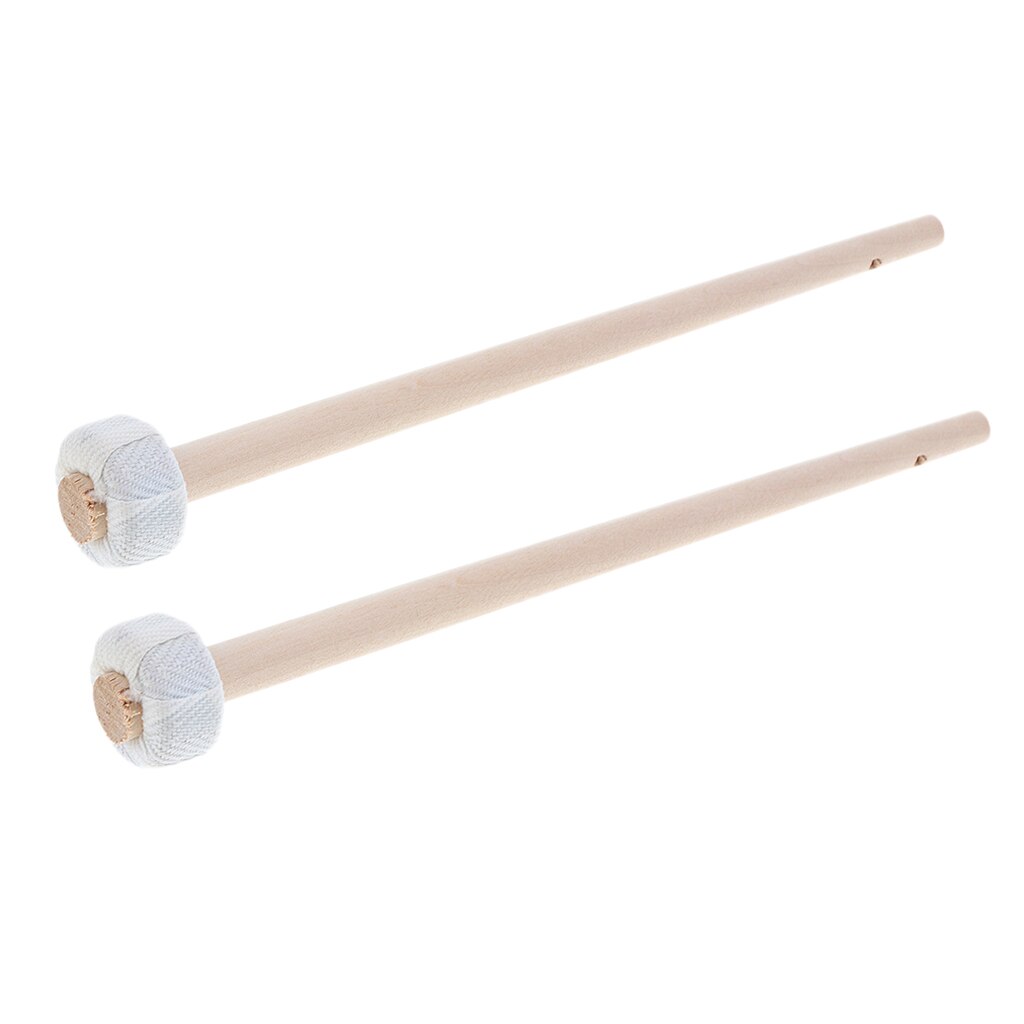 2pcs Chinese Gong Mallets Small Cymbal Beaters Soft Felt Hammer