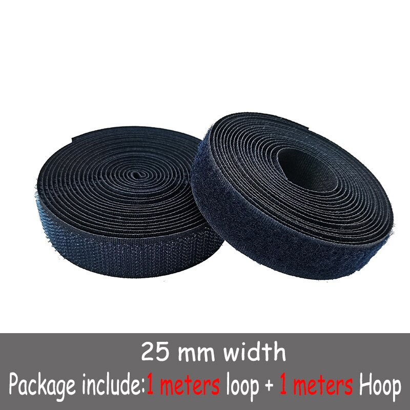 25mm colour fastener tape hooks and loops sewing Accessories tape strap for shoe repair clothing DIR 1m hook + 1m loop: Color 15