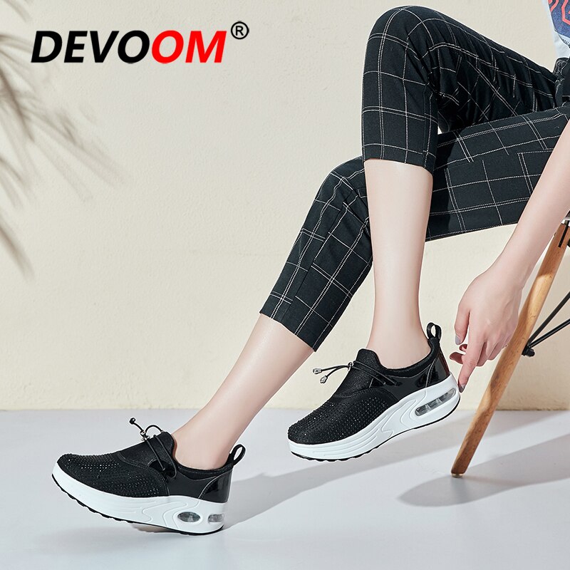 Swing Toning Shoes Women weight loss Platform Slimming Fitness Shoes Ladies Leather Sport Wedges Shoes for Women Sneakers