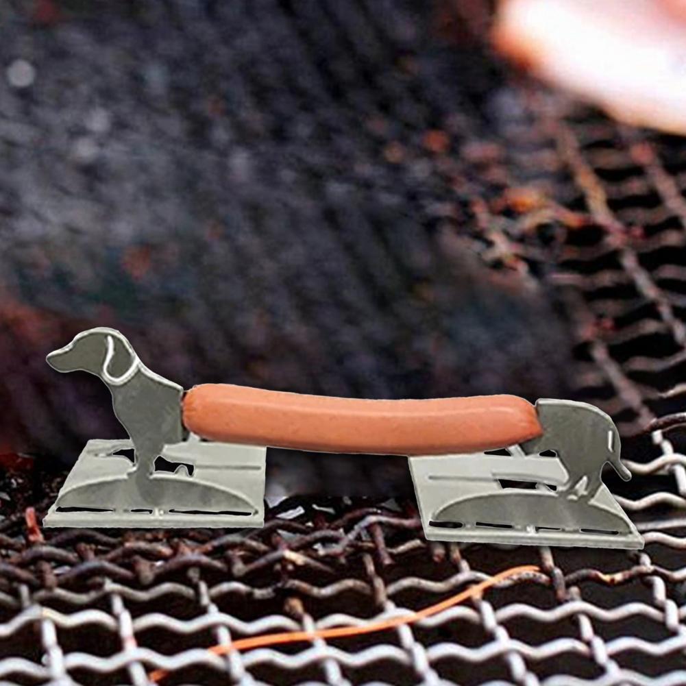 Ferro inovador conveniente rack de cachorro quente para acampamento carrinho de cachorro quente ferro inovador conveniente rack de cachorro quente para acampamento