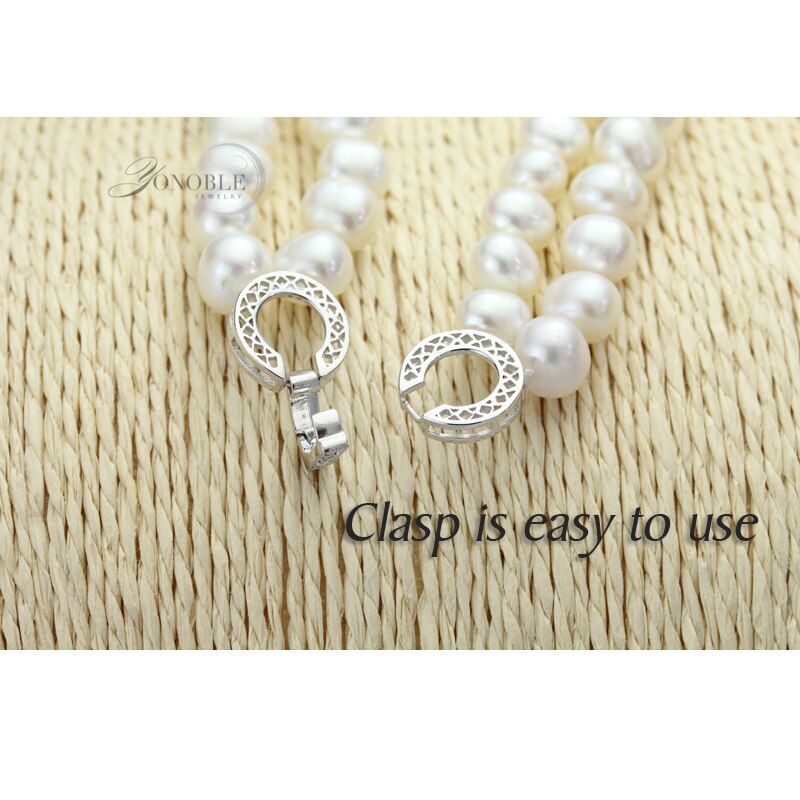 925 Zilveren Sluiting Natuurlijke Zoetwater Parel Braceletl Voor Vrouwen, Echte Mooie Meisje Dubbele Parel Armbanden Femme