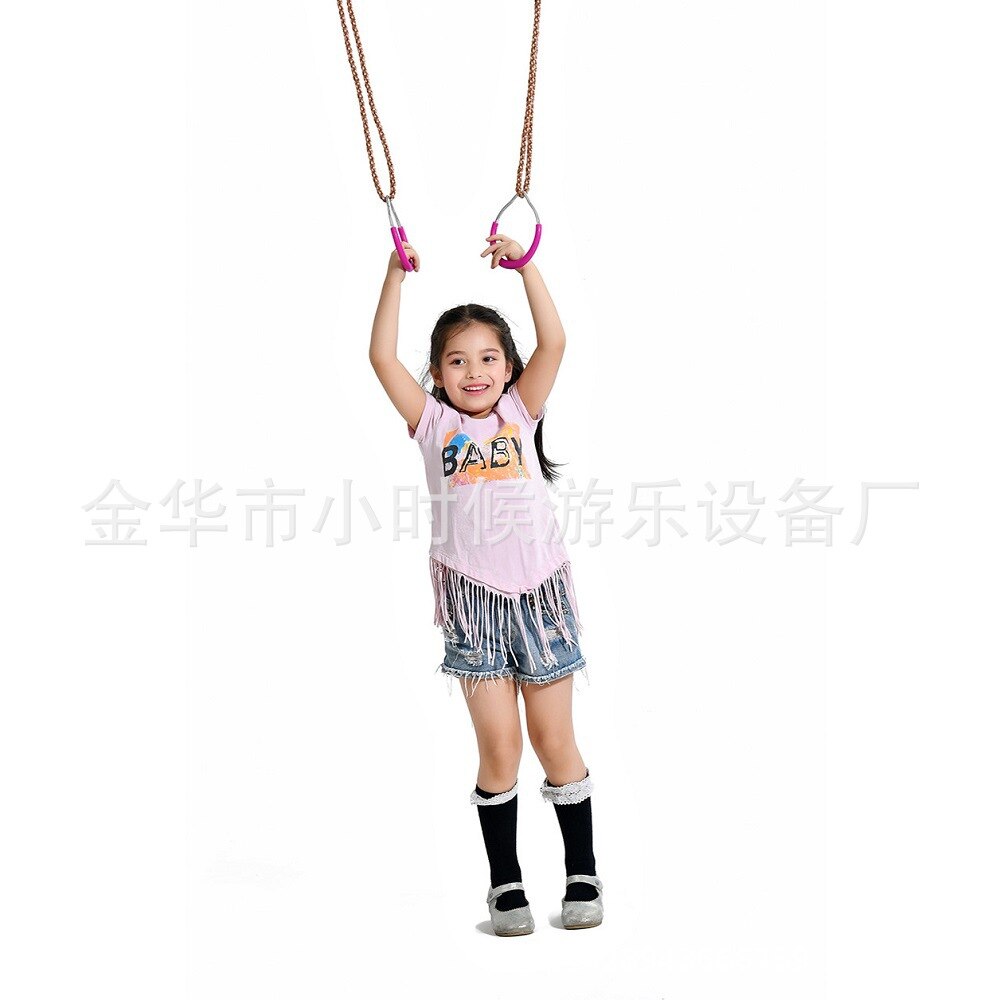 Kinder Fitness Ringe Kletter spiel Spielzeug Outdoor Training Aktivität sichere Sport Seil Schaukel Hänge ringe Kinder Kletter ausrüstung