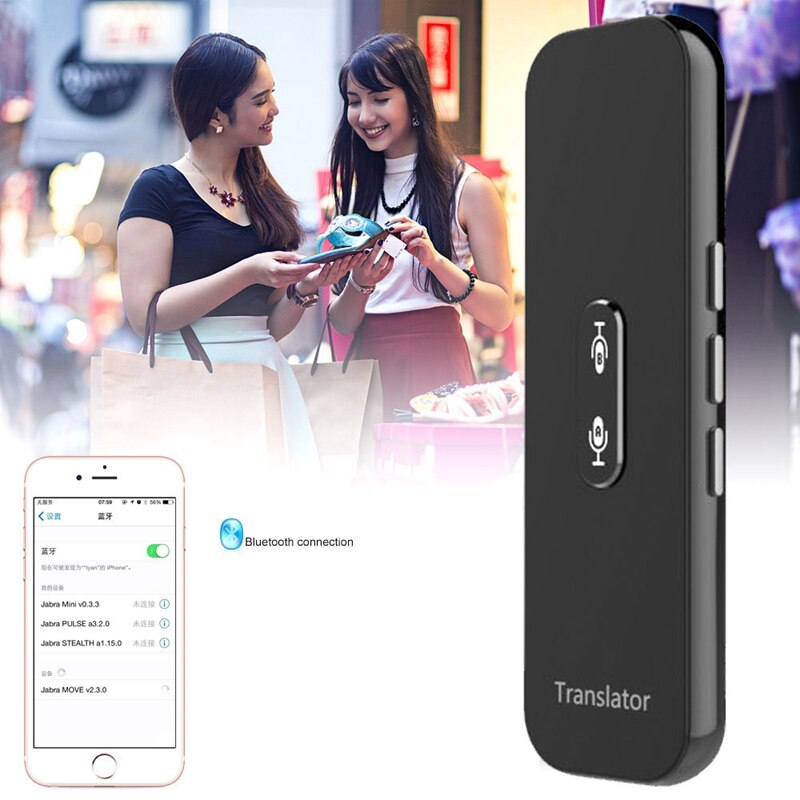G6X Smart Voice Speech Translator with 40+ Languages Instant Bluetooth Translator for Learning Travelling Business Meet
