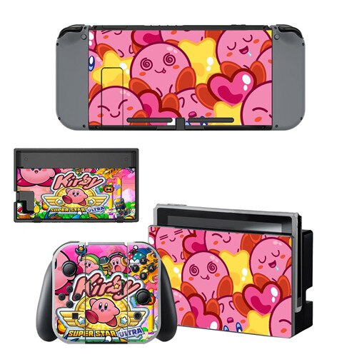 Gioco Kirby Autoadesivo Della Pelle del vinile per NintendoSwitch adesivi skin per Nintend Interruttore NS Console e Joy-Con Controller: YSNS0498