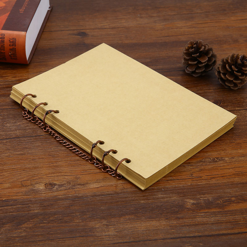 Metall verlieren Blatt Buch Bindemittel Klapp Ringe Mit Kette Keychain DIY Album Sammelalbum Handwerk Alben Buch Bindemittel Schule Büro Supplie