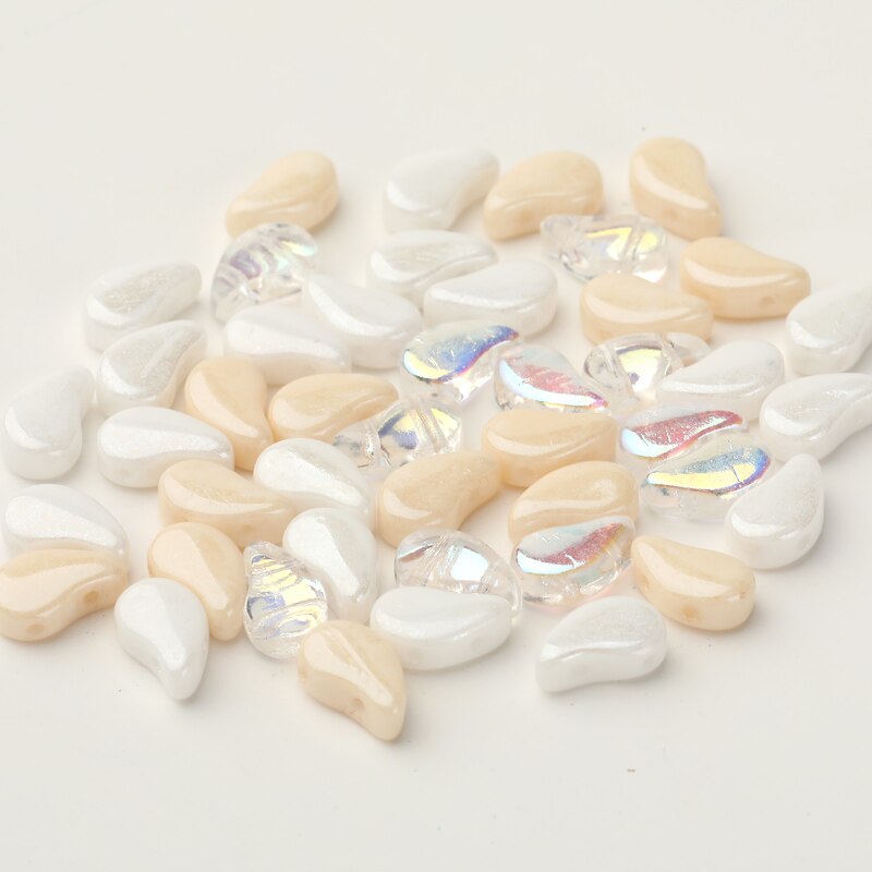 Taidian ny 8*5mm glas perlespd med hul ikke falmet perlearbejde gør-det-selv til indfødte håndlavede smykker laver 5 gram ca. 15 stk.: Pdmix 05
