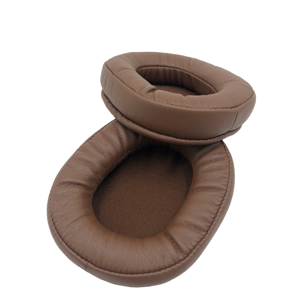 1 par øreputer til edifier  w855 w855bt bt w -855bt 855 headset hodetelefoner øreklokke pute erstatning øreputer erme skinn: Brun