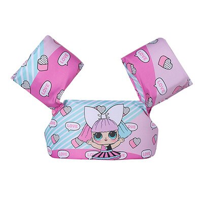 Bébé enfants gilet de bain gilet de sauvetage sécurité Sport nautique mousse bras anneaux dispositifs de flottaison de sécurité nager cercle anneaux de natation âge 2-6: Girl