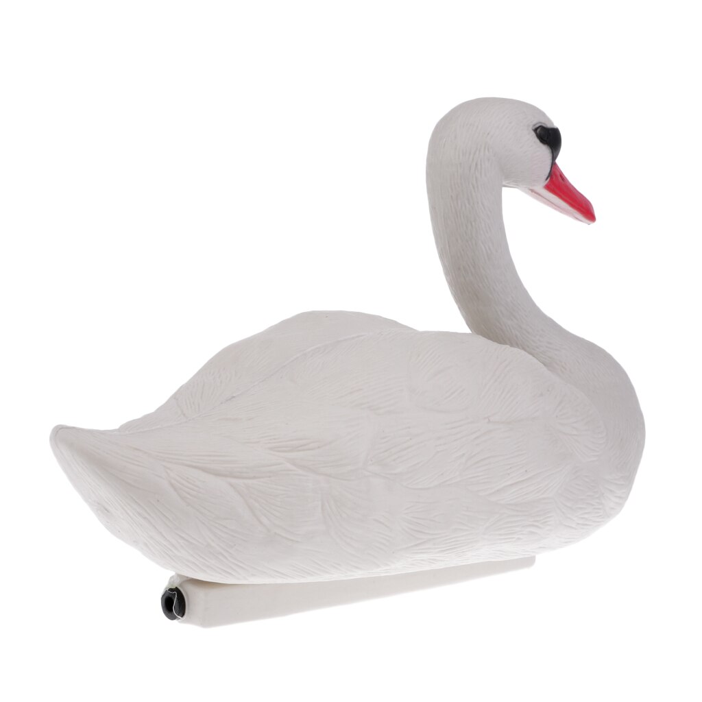 3D Full Size Floating White Swan Decoy keep Canada geese away