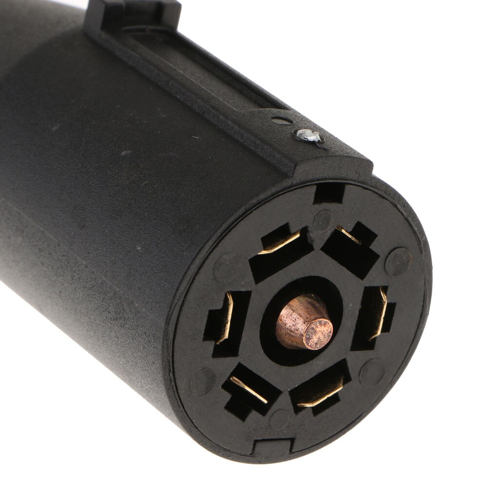 7 Way Round RV Style Trailer Light Plug Connector Replacement End Blade Pin