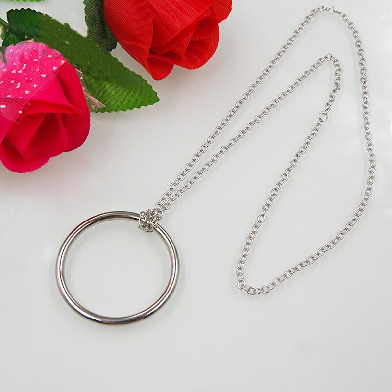 Goochelaars Kind Goocheltrucs 1pc Metal Magic Ring met Ketting Magic Prop te Doen Close-up Speelgoed voor Kids