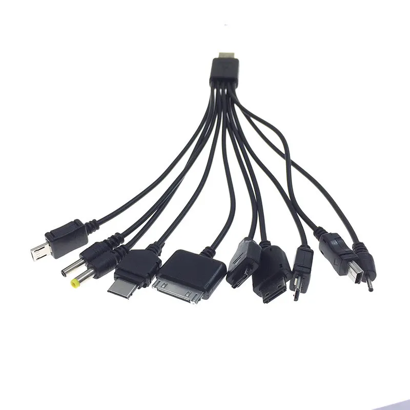 10 in 1 Multifunktions USB Kabel Ladegerät USB Adapter Daten Draht für Telefon Laptop PC Kabel Daten Transfer Kabel Universal-