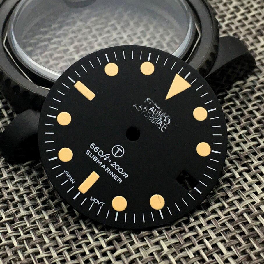 28.5Mm Stérile Romain Pas De Montre Cadran Ajustement NH35 Mouvement Skeio 221