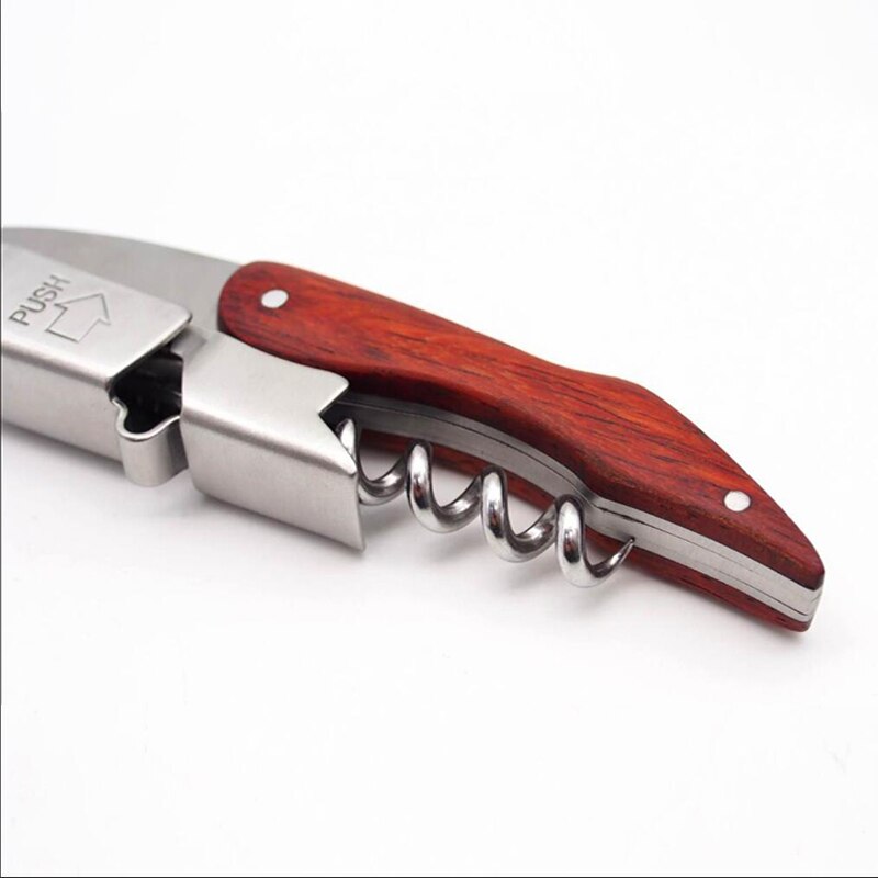 KHGDNOR Kurkentrekker Wijn Flesopener Houten Handvat Professionele Wijn Opener Keuken Gereedschap Accessoires