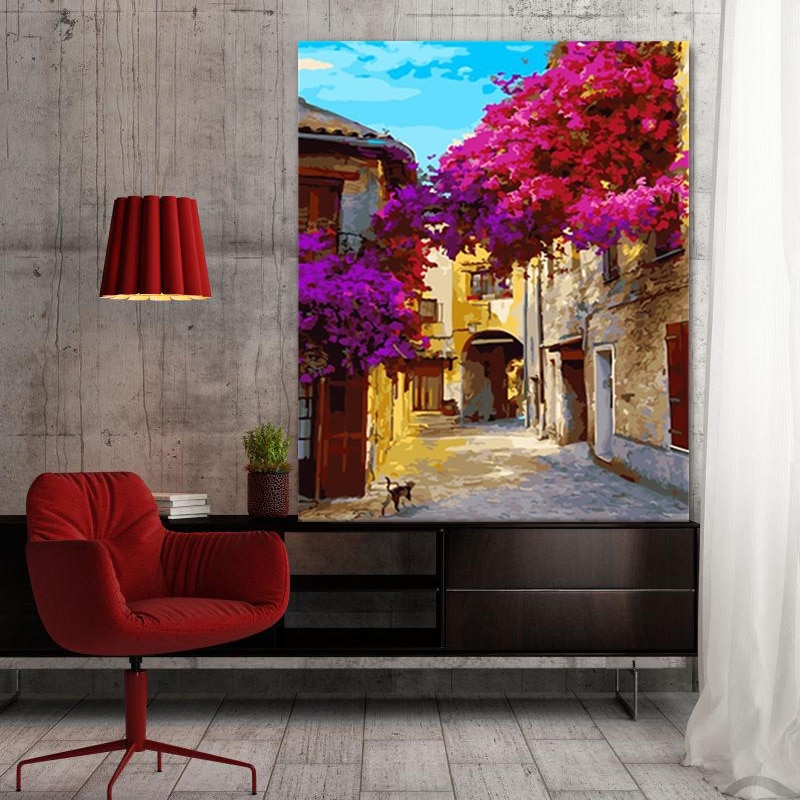 DIY coloring pictures by Numbers with color alley drawings by Numbers frame home drawings