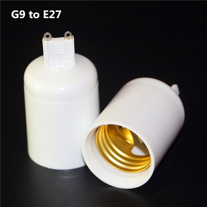 1 Stks 100% Brandwerende ABS Materiaal G9 Naar E27 Socket Base Halogeen spaarlamp LED Gloeilamp Adapter Converter houder