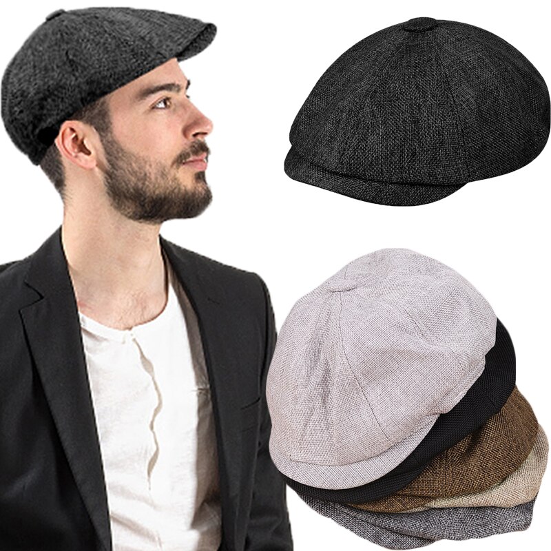 Béret décontracté pour hommes, casquette unisexe, béret rétro Vintage, tendance sauvage, printemps automne été