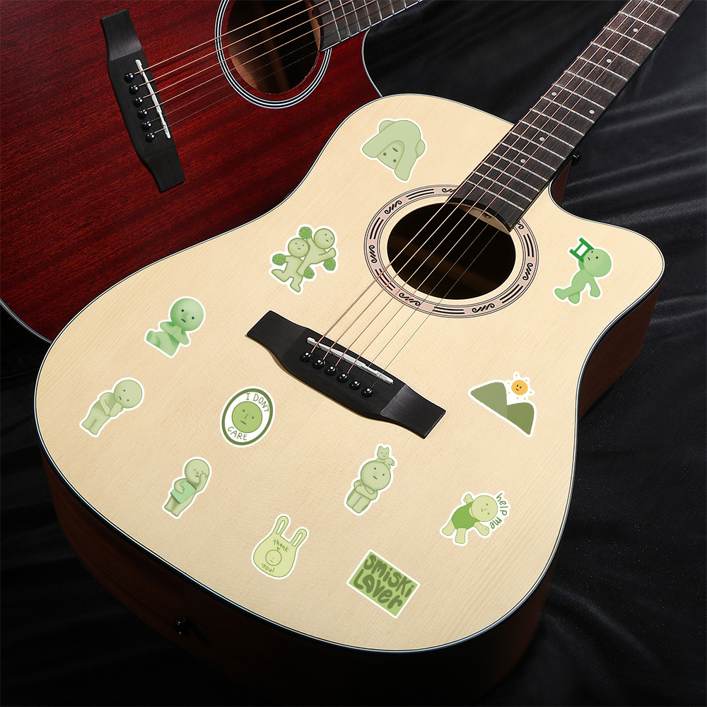 52Pcs Cute Smiski Stickers Smiski Hippers DIY Stickers Scrapbooking Phone Luggage Skateboard Waterproof Decals
