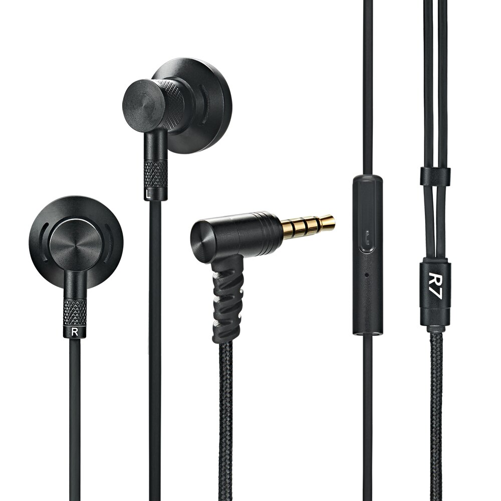 Memt R7 Cnc In Ear Oortelefoon 3.5Mm Stereo Met Mic In Ear Headset Oordopjes Hifi Bass Oortelefoon Memt T5 t6 R1