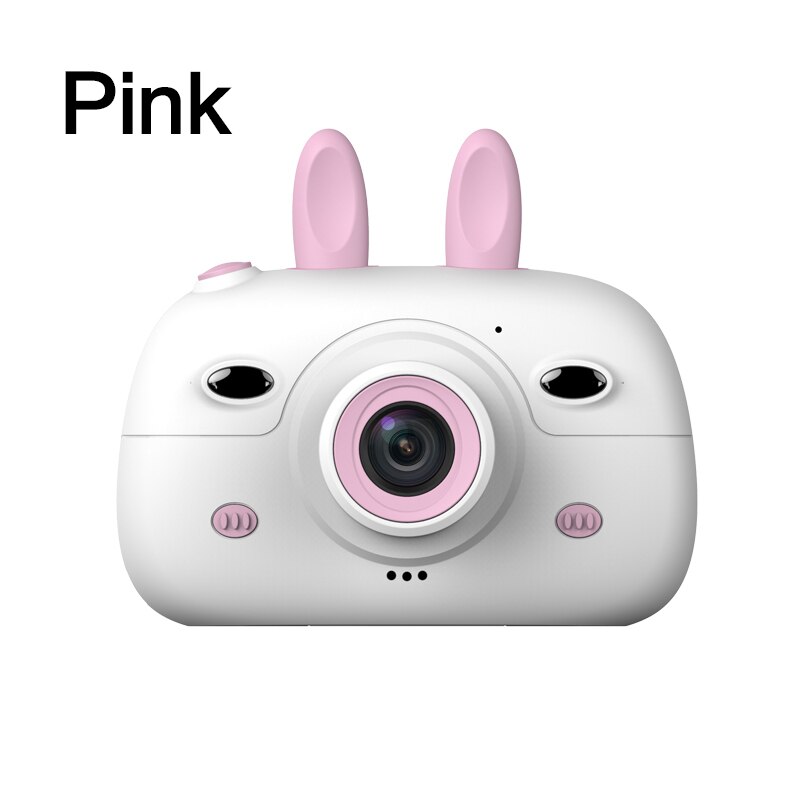 Mini kids Camera HD 1080P Portable Digital Video Recorder Photo Camera 2.4 inch Screen Display Children Game Study Camera: Pink / with 32G TF Card