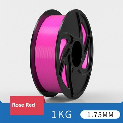 PLA 3D Printer Filament 1.75mm 30 Colors Sample for 3D Printing Materials: Rose Red